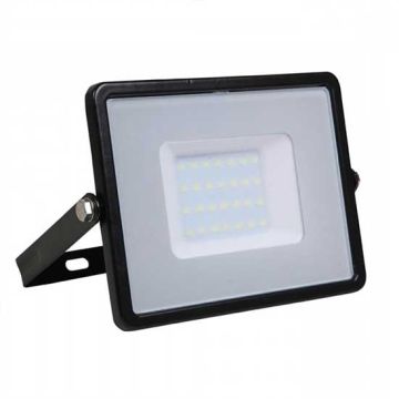 V-TAC PRO VT-30 Faro led 30W slim alluminio nero chip Samsung SMD bianco naturale 4000K - SKU 401