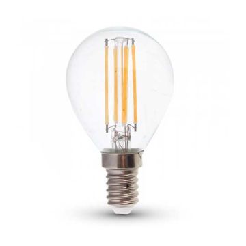 V-TAC VT-1996 Lampadina LED 4W E14 filamento mini globo bianco caldo 2700K - SKU 4300