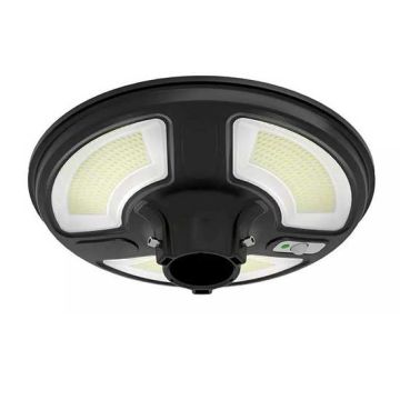 V-TAC VT-45W Lampione LED 7.5W da giardino autoalimentata a batteria con pannello solare e sensore integrato 4000K con telecomando RF IP65 - SKU 5150