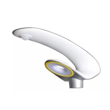 V-TAC VT-130W armatura stradale led 20W autoalimentato con pannello solare e telecomando RF bianco naturale 4000K alluminio corpo argento IP65 – sku 5505