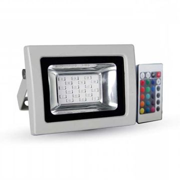 V-TAC VT-4711 Faro led 10W multicolore RGB da esterno IP65 con telecomando IR - sku 5895