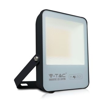 V-TAC Evolution VT-4961 Faro led 50W slim alluminio nero super efficienza 160LM/W bianco freddo 6400K IP65 - SKU 5919