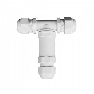 V-TAC VT-869 scatola di derivazione con 3 terminali interni plastica bianco IP68 - SKU 5979