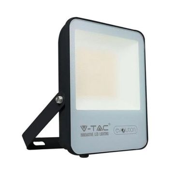 V-TAC Evolution VT-4961 Faro led 50W slim alluminio nero super efficienza 150LM/W bianco caldo 3000K IP65 - SKU 5998