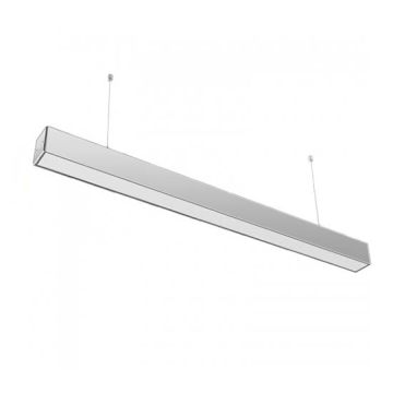 V-TAC PRO VT-7-40 Plafoniera led linear light a sospensione samsung chip smd 40W 6400K alluminio silver raccordabile - sku 601