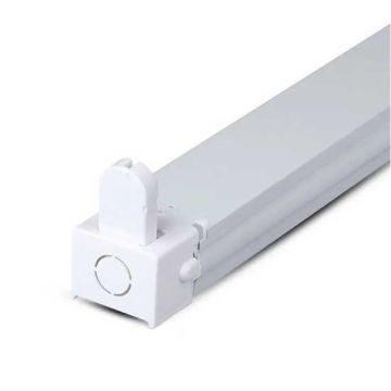 V-TAC VT-16010 Plafoniera singola per tubi LED T8 da 60cm corpo in metallo bianco IP20 - sku 6052