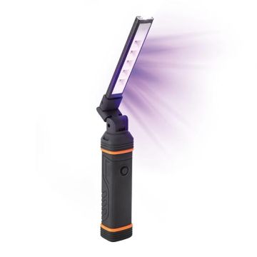 Lampada portatile a LED antibatterica germicida a raggi UV-C ultravioletti con batterie ricaricabili Fanton 62568AB