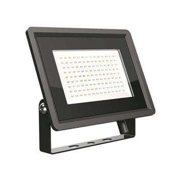 V-TAC VT-49104 Faro led floodlight 100W SMD 87LM/W 110° bianco naturale 4000K slim alluminio nero IP65 - SKU 6722