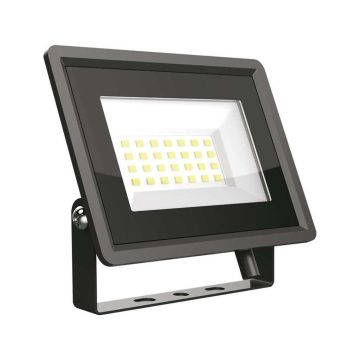 V-TAC VT-4924-W Faro LED SLIM nero E-SERIES 20W 1650LM SMD bianco freddo 6400K IP65 sku 6739