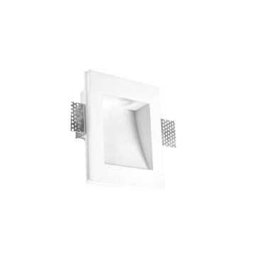 V-TAC VT-11009 portafaretto led in gesso faretto da incasso quadrato GU10 colore bianco luce taglio superiore a scomparsa sku 6773