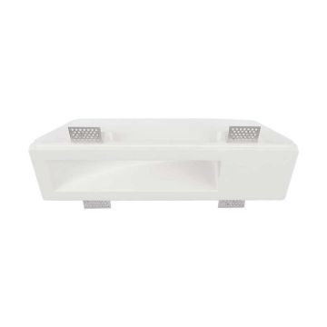 V-TAC VT-11010 portafaretto led in gesso faretto da incasso quadrato GU10 colore bianco taglio luce a scomparsa sku 6774