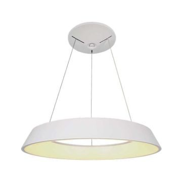 V-TAC VT-7755 lampadario led rotondo bianco a sospensione 48W circolare anello sospeso 3000K dimmerabile triac - SKU 6903