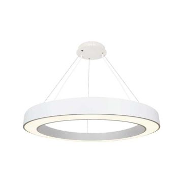 V-TAC VT-7793 lampadario led rotondo bianco a sospensione 90W circolare anello metallo sospeso 4000K dimmerabile triac - SKU 6962