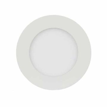 V-TAC VT-606RD pannello led incasso rotondo 6W chip samsung bianco caldo 3000K + driver - SKU 706