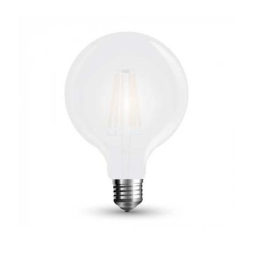 V-Tac VT-2067D Lampadina Bulbo G125 filamento Vetro Smerigliato 7W E27 Dimmable - SKU 7191 Bianco Caldo 2700K