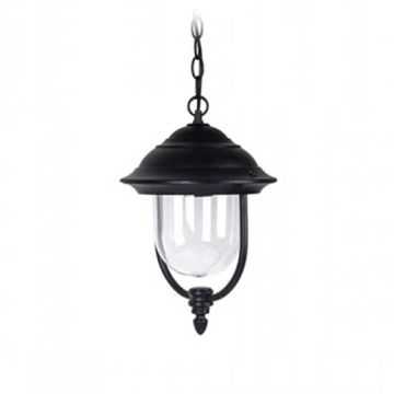 V-TAC VT-850 Portalampada pendente lanterna da giardino alluminio nero per lampada 1xE27 IP44 - sku 7529