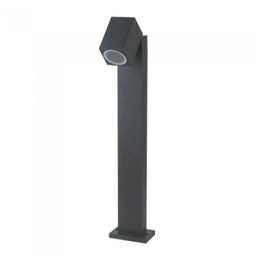 V-TAC VT-7612 Portalampada da giardino con fissaggio a terra alluminio nero 1xGU10 ruotabile IP44 - sku 7554