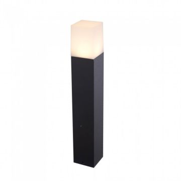 V-TAC VT-7614 Portalampada da giardino con fissaggio a terra Wall Light alluminio quadrato nero 1xGU10 IP54 - sku 7564