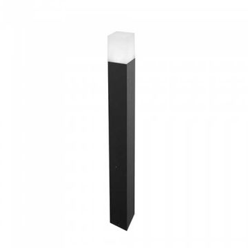 V-TAC VT-7615 Portalampada da giardino con fissaggio a terra Wall Light alluminio quadrato nero 1xGU10 IP54 - sku 7565