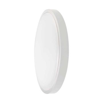 V-TAC VT-8618W-RD Plafoniera led 18W rotonda bianca 6400K colore bianco da soffitto parete IP44 - sku 7617