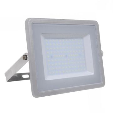 V-TAC PRO VT-106 Faro led 100W slim alluminio grigio chip Samsung SMD alta luminosità bianco naturale 4000K - SKU 770