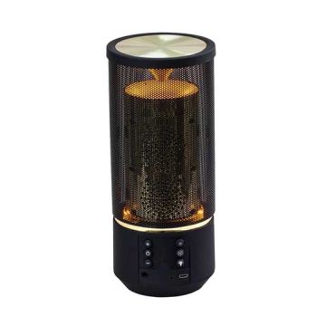 V-TAC SMART HOME VT-6211 Speaker bluetooth LED 2x3W effetto fiamma portatile multifunzione microfono e ingresso microsd aux - sku 7724