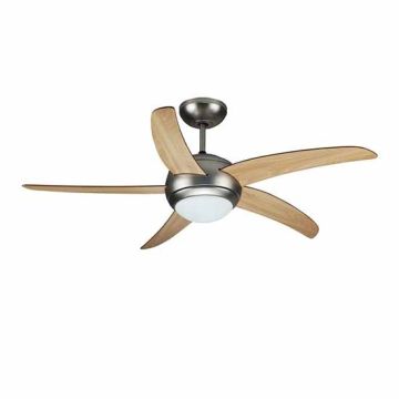 V-TAC VT-6053-5 Ventilatore da soffitto 60W con doppio portalampada per lampadine E27 e telecomando - sku 7916