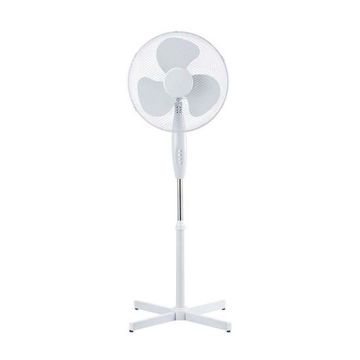 V-TAC VT-4016-3 Ventilatore oscillante 40W da terra 120CM 3 pale in plastica colore bianco - sku 7922