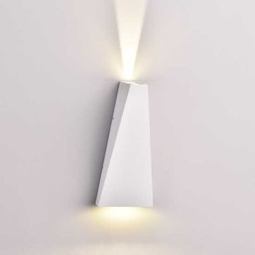 V-TAC VT-826 Lampada LED COB 6W da parete alluminio bianco wall light bianco caldo 3000K IP65 - SKU 8295