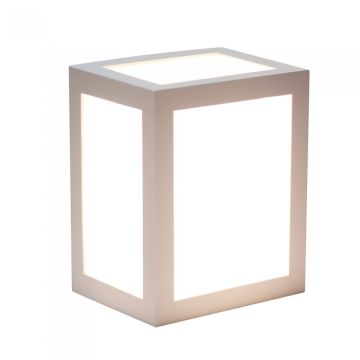 V-TAC VT-822 Lampada applique LED 12W wall light white cube bianco naturale 4000K - sku 8335