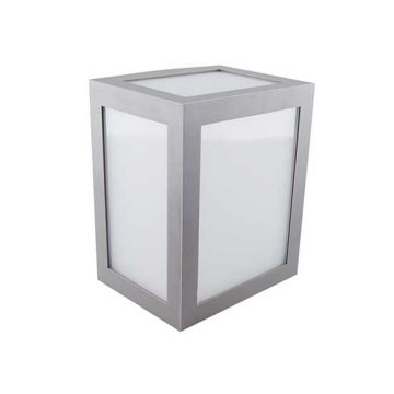 V-TAC VT-822 Lampada applique LED 12W wall light cube grigio bianco naturale 4000K - sku 8338