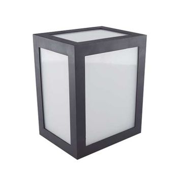 V-TAC VT-822 Lampada applique LED 12W wall light cube nero bianco caldo 3000K - sku 8340