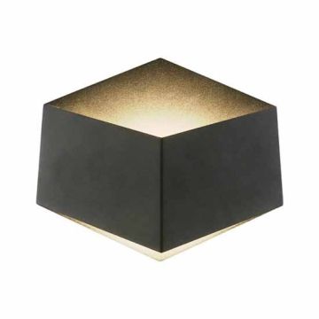 V-TAC VT-803 Lampada LED 3W da parete alluminio nero wall light bianco naturale 4000K IP20 - SKU 8347