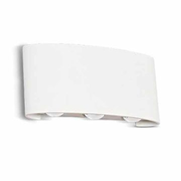 V-TAC VT-846 Lampada LED COBx6pcs up/down da parete alluminio bianco wall light 4000K IP54 - SKU 8614