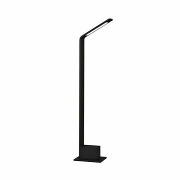 V-TAC VT-896 lampada led da giardino 7W fissaggio a terra 80cm nero in alluminio IP54 bianco naturale 4000K - SKU 8682