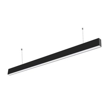 V-TAC PRO VT-7-40 Plafoniera led linear light a sospensione samsung chip smd 40W 3000K alluminio nero raccordabile - sku 882