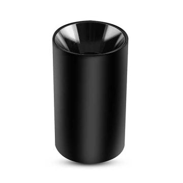 V-TAC VT-882 Portafaretto da soffitto rotondo nero con riflettore interno nero lucido per lampade GU10-GU5.3 - SKU 8999