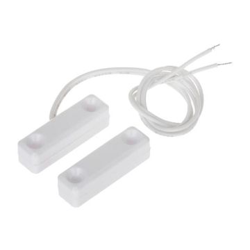 Contatto magnetico in plastica protezione porta o finestre 1pz bianco - sku 90CA43