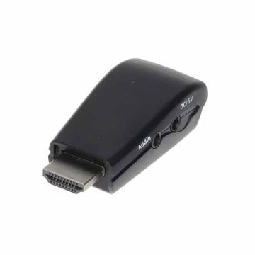 Convertitore HDMI in segnale VGA + 2CH Audio - Black