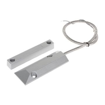 Contatto magnetico in custodia metallica rinforzata protezione cancello o porte basculanti 1pz - sku 90OC55