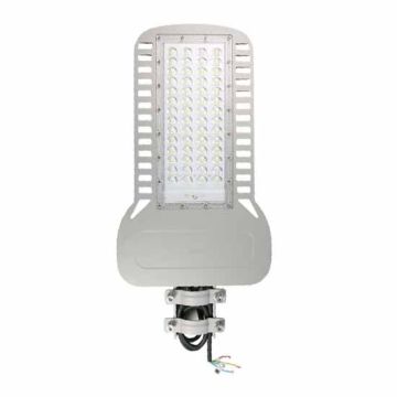 V-TAC PRO VT-154ST Armatura lampada stradale led 150W chip samsung SMD 135LM/W bianco naturale 4000K slim alluminio grigio IP65 - sku 21962