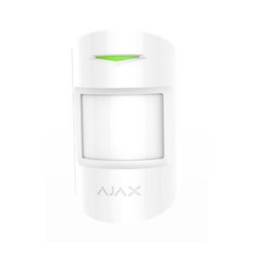 AJAX MotionProtect Plus AJMPP Rilevatore volumetrico con sensore a microonde wireless 868MHz con immunità agli animali domestici colore bianco