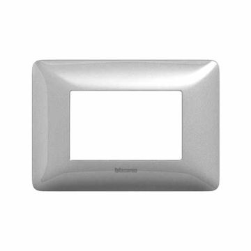 Placca Matix 3 moduli - Silver / Argento AM4803MSL