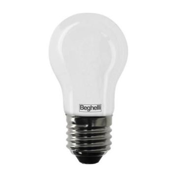 Beghelli 56435 Lampadina goccia Zafiro LED filamento smd 4W E27 alta luminosità 470LM vetro smerigliato bianco caldo 2700K