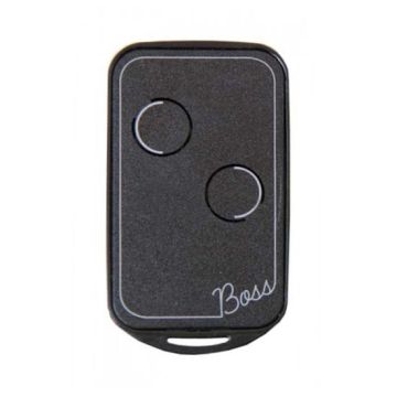 Trasmettitore 2 canali codice fisso quarzo 30.900 Mhz autoapprendente automazione cancelli Nologo BOSS-QC2-BLACK - Nero