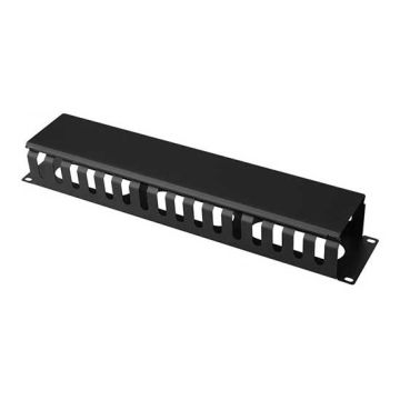 Raccogli cavi 2U per armadio Rack 19" Nero RAL9005