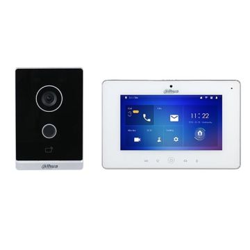 Dahua DHI-KTW01 Kit Videocitofonico monofamiliare IP WiFi Villa da parete 7” Touch 2.0Mpx 1080p app mobile & cloud IP65