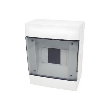 Centralino da parete 4 moduli bianco con portello fumè 140x180x100mm IP40 FAEG - FG14404B