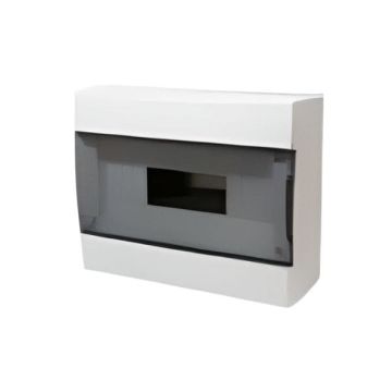 Centralino da parete 12 moduli bianco con portello fumè 280x225x100mm IP40 FAEG - FG14412B