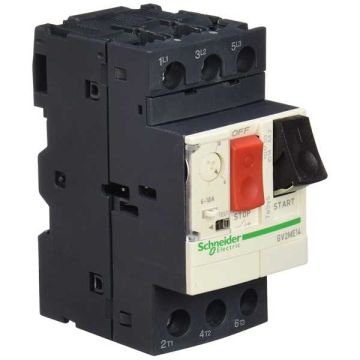 GV2ME14 interruttore magnetotermico 10 A, 3 Poli, 690 VAC DIN protezione motore Schneider